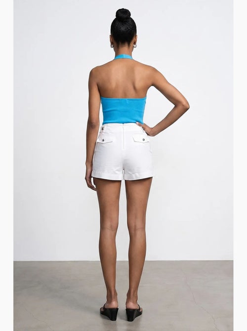 Shorts sartoriali in cotone a vita alta dilvin - Kiabi Shorts sartoriali in cotone a vita alta dilvin - Kiabi