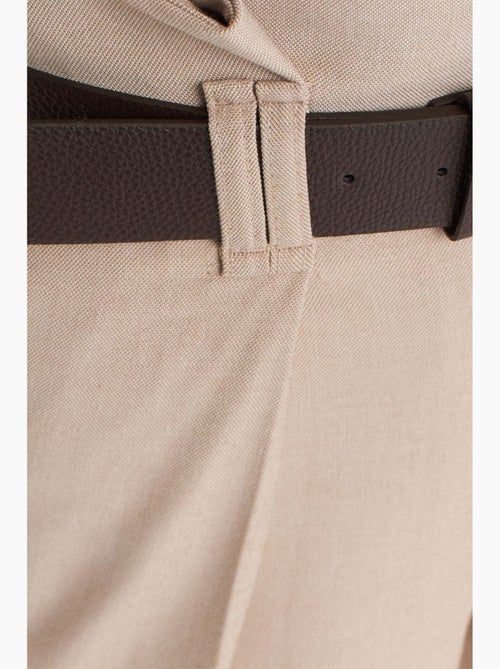 Shorts sartoriali in crêpe a vita alta con cintura dilvin - Kiabi Shorts sartoriali in crêpe a vita alta con cintura dilvin - Kiabi