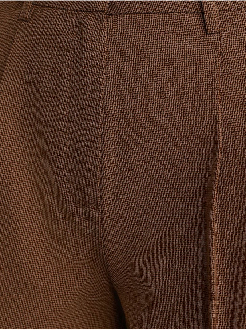 Shorts sartoriali in crêpe a vita alta dilvin Marrone - Kiabi