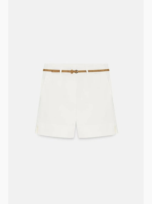 Shorts sartoriali in popeline a vita alta con cintura dilvin - Kiabi Shorts sartoriali in popeline a vita alta con cintura dilvin - Kiabi