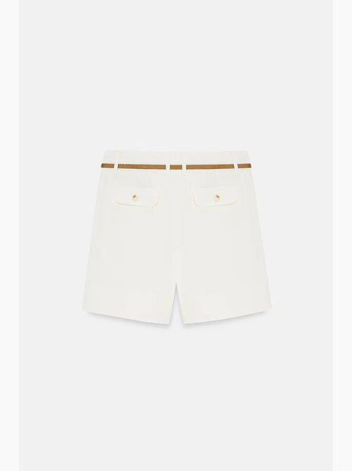 Shorts sartoriali in popeline a vita alta con cintura dilvin - Kiabi Shorts sartoriali in popeline a vita alta con cintura dilvin - Kiabi