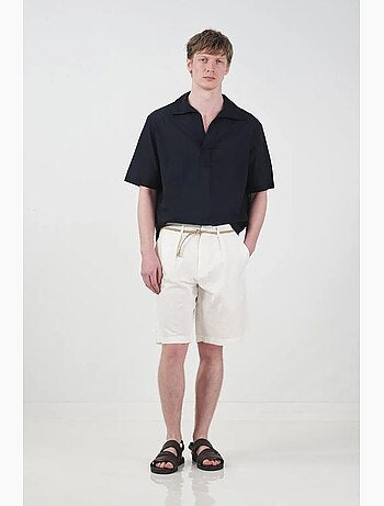 Shorts sartoriali in tessuto a vita media con vestibilità rilassata giesto