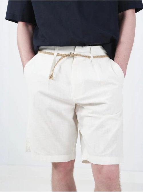 Shorts sartoriali in tessuto a vita media con vestibilità rilassata giesto - Kiabi