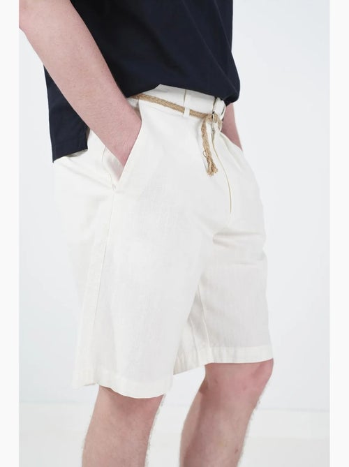 Shorts sartoriali in tessuto a vita media con vestibilità rilassata giesto - Kiabi
