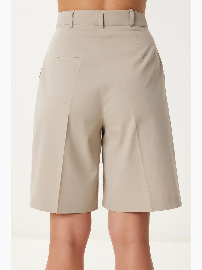 Shorts sartoriali intrecciati con cintura istanbul Beige argilla - Kiabi