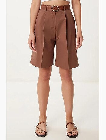 Shorts sartoriali intrecciati con cintura istanbul