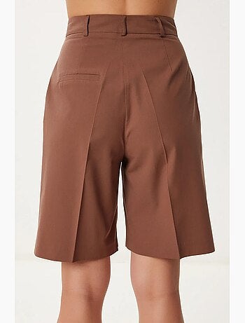 Shorts sartoriali intrecciati con cintura istanbul