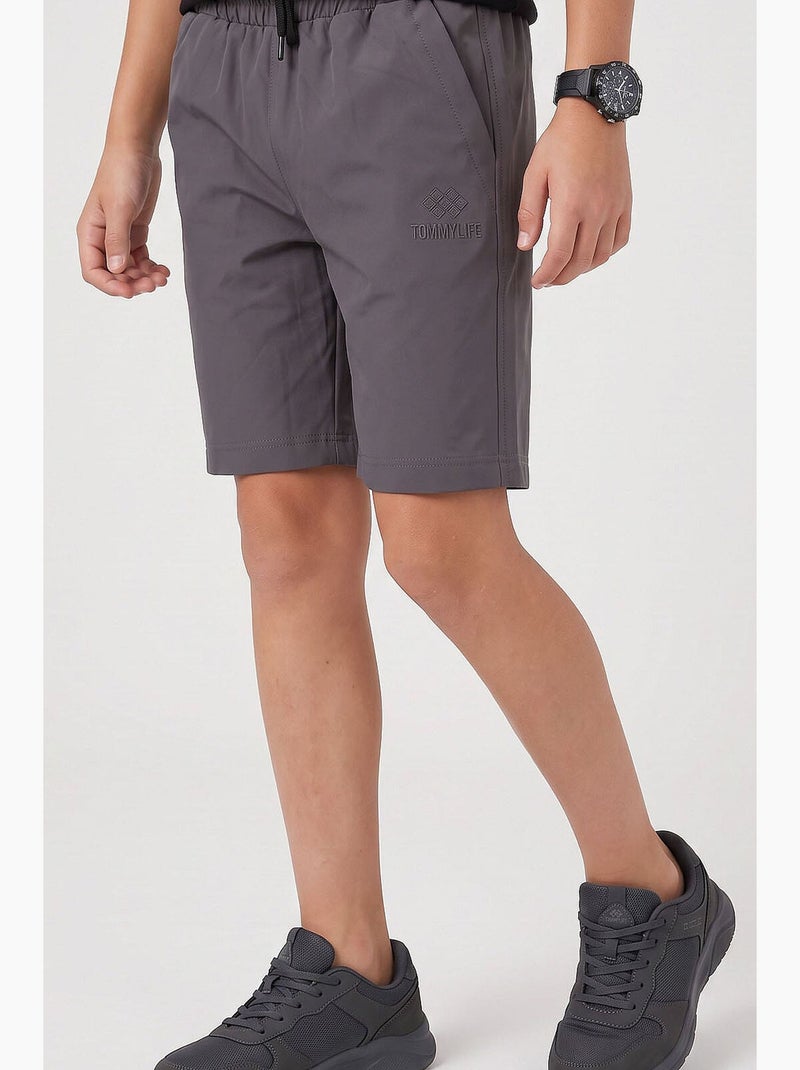 Shorts senza chiusura tommy Grigio nero - Kiabi
