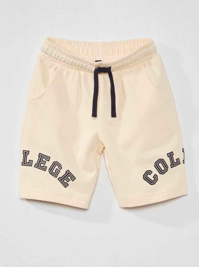 Shorts sportivi in cotone BIANCO - Kiabi