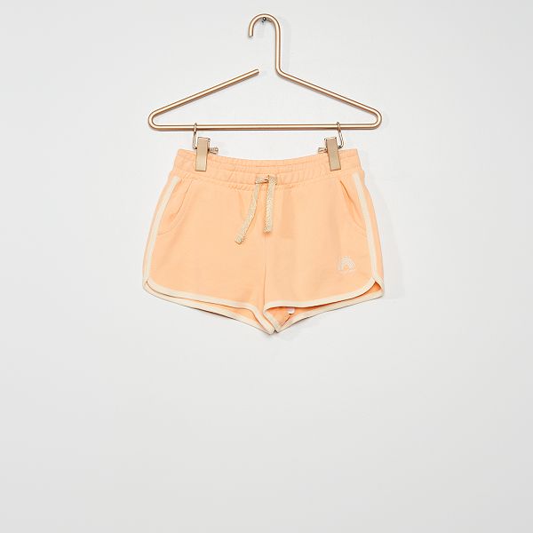 Shorts sportivi in tessuto felpato Bambina 3-12 anni - ARANCIONE - Kiabi -  5,00€