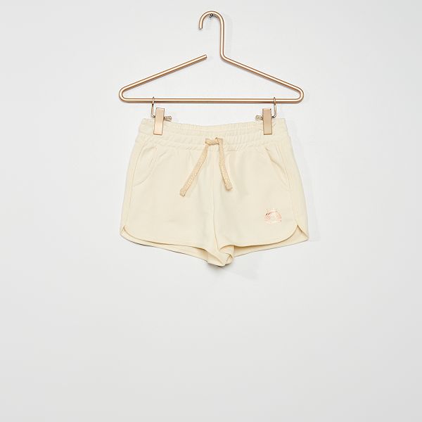 Shorts sportivi in tessuto felpato Bambina 3-12 anni - BIANCO - Kiabi -  5,00€