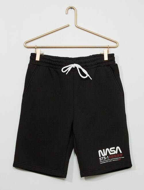 Shorts sportivi 'Nasa' in tessuto felpato - nero - Kiabi - 15.00€
