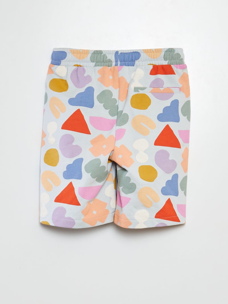 Shorts stampato in tessuto felpato shorts in tessuto felpato leggero - - Graphik Edition BIANCO - Kiabi