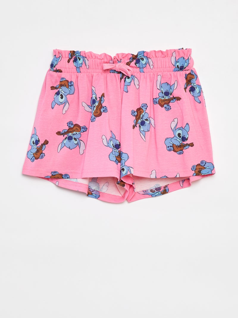 Shorts 'Stitch' Rosa - Kiabi