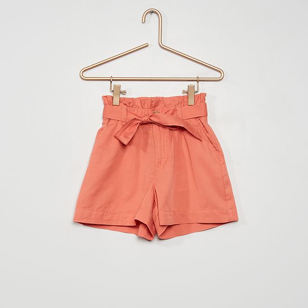Shorts svasati in lyocell Bambina 3-12 anni - ARANCIONE - Kiabi - 10,00€