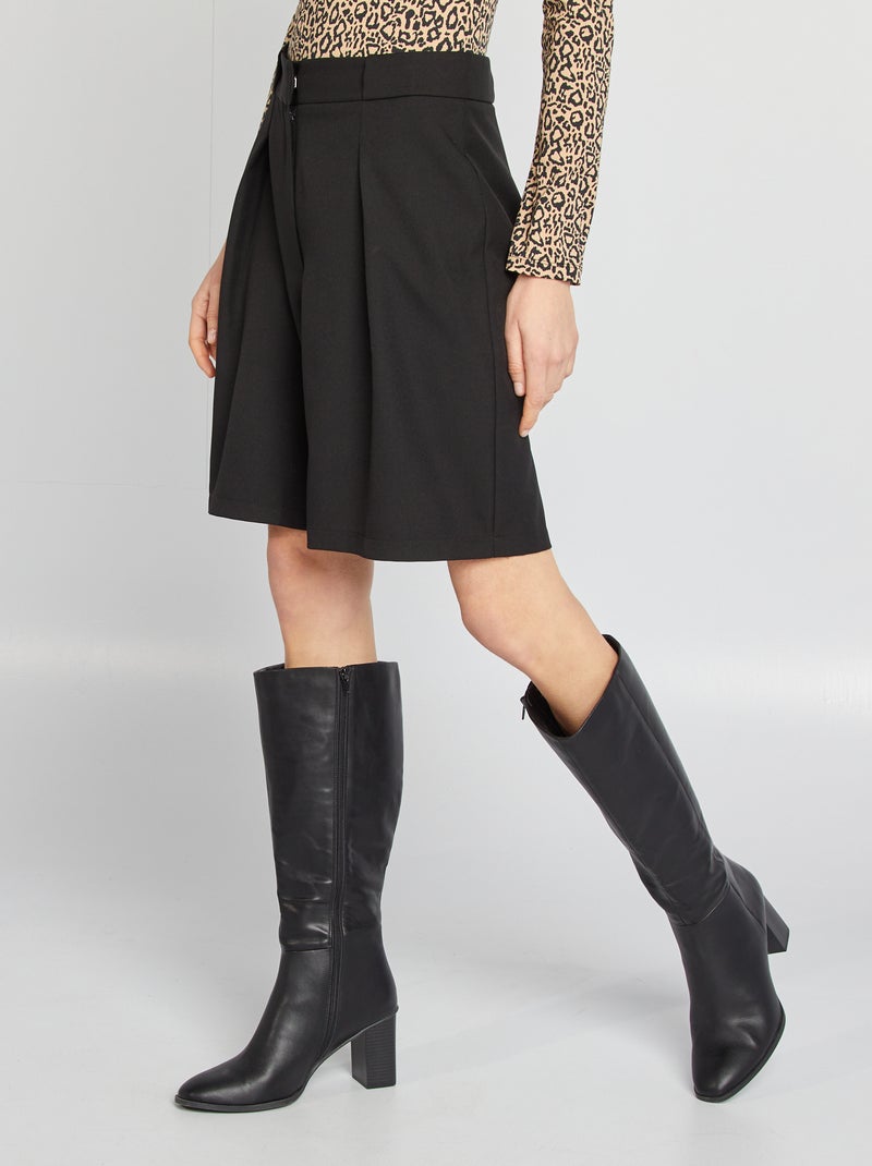 Shorts tailleur vita alta nero - Kiabi
