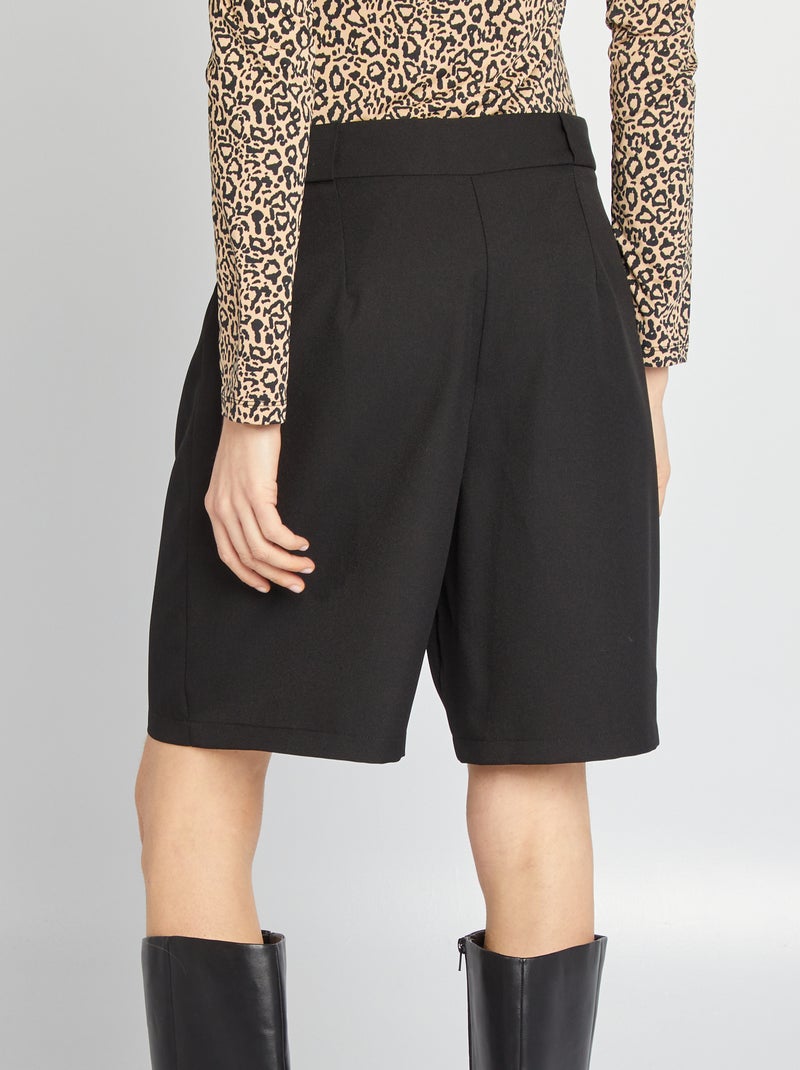 Shorts tailleur vita alta nero - Kiabi