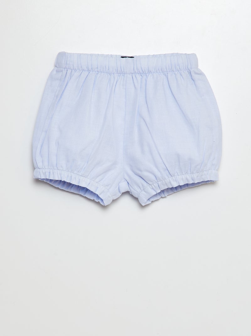 Shorts tinta unita BLU - Kiabi