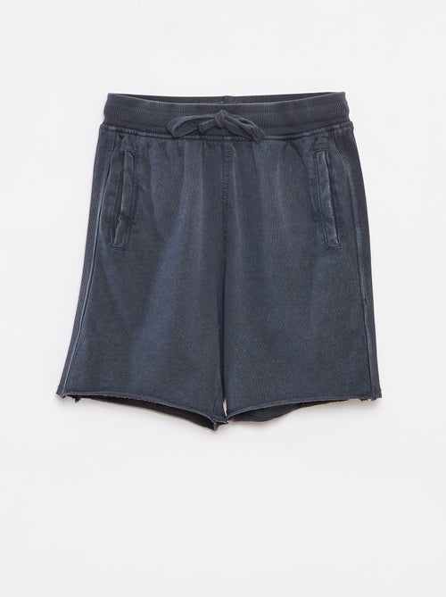 Shorts tinta unita con effetto delavé - Kiabi