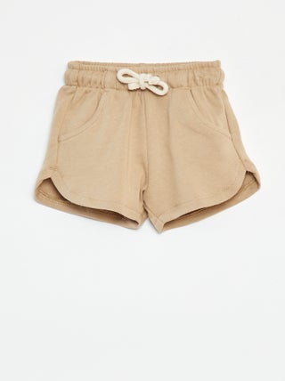 Shorts tinta unita con tasche