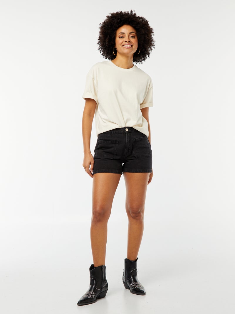 Short Lili Gaufrette Vita Alta Avec Impression - Neuf Avec étiquettes - Taille 2A