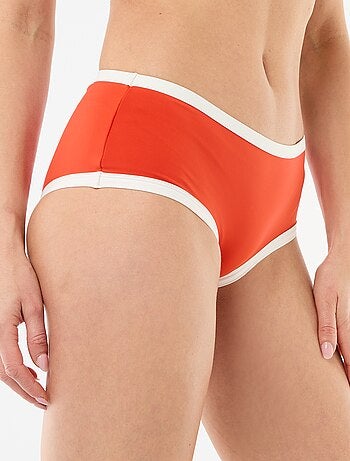 Shorty da bagno con bordi a contrasto