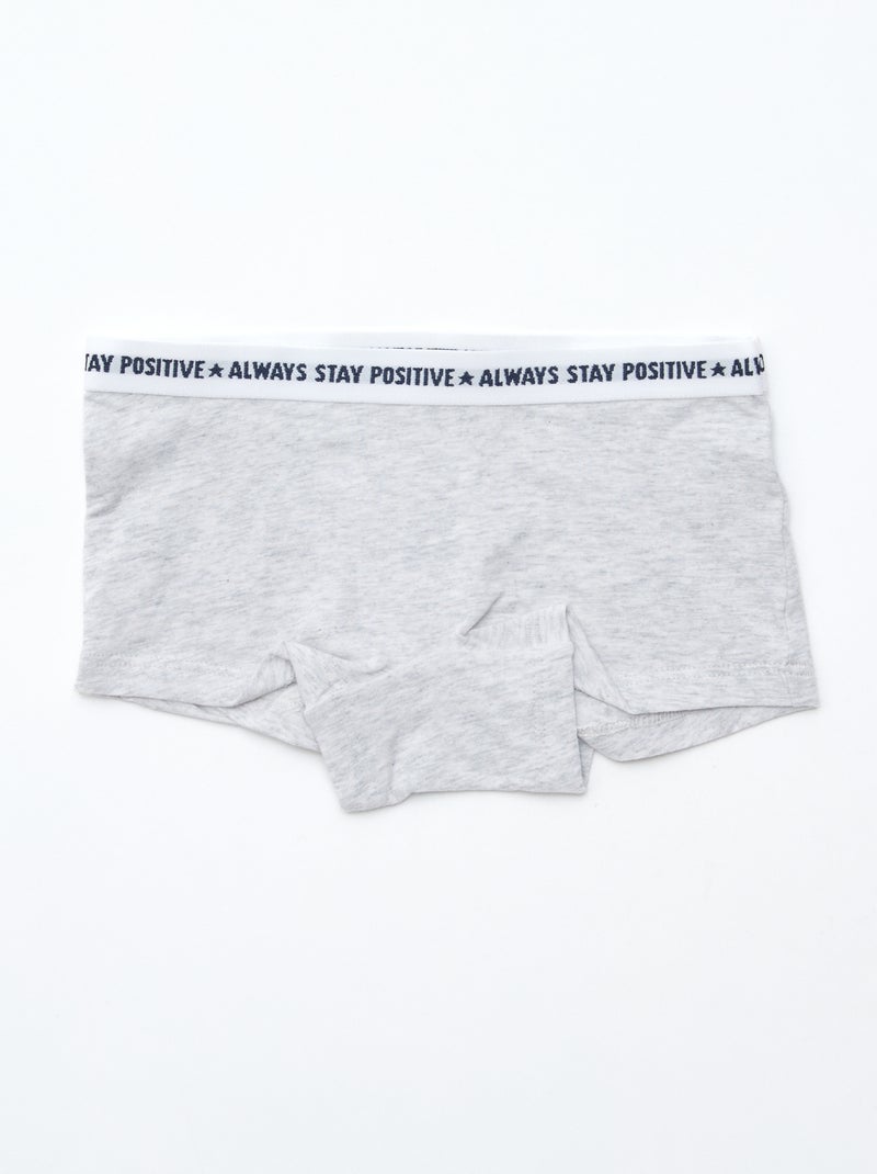 Shorty in jersey - Confezione da 3 Blu - Kiabi