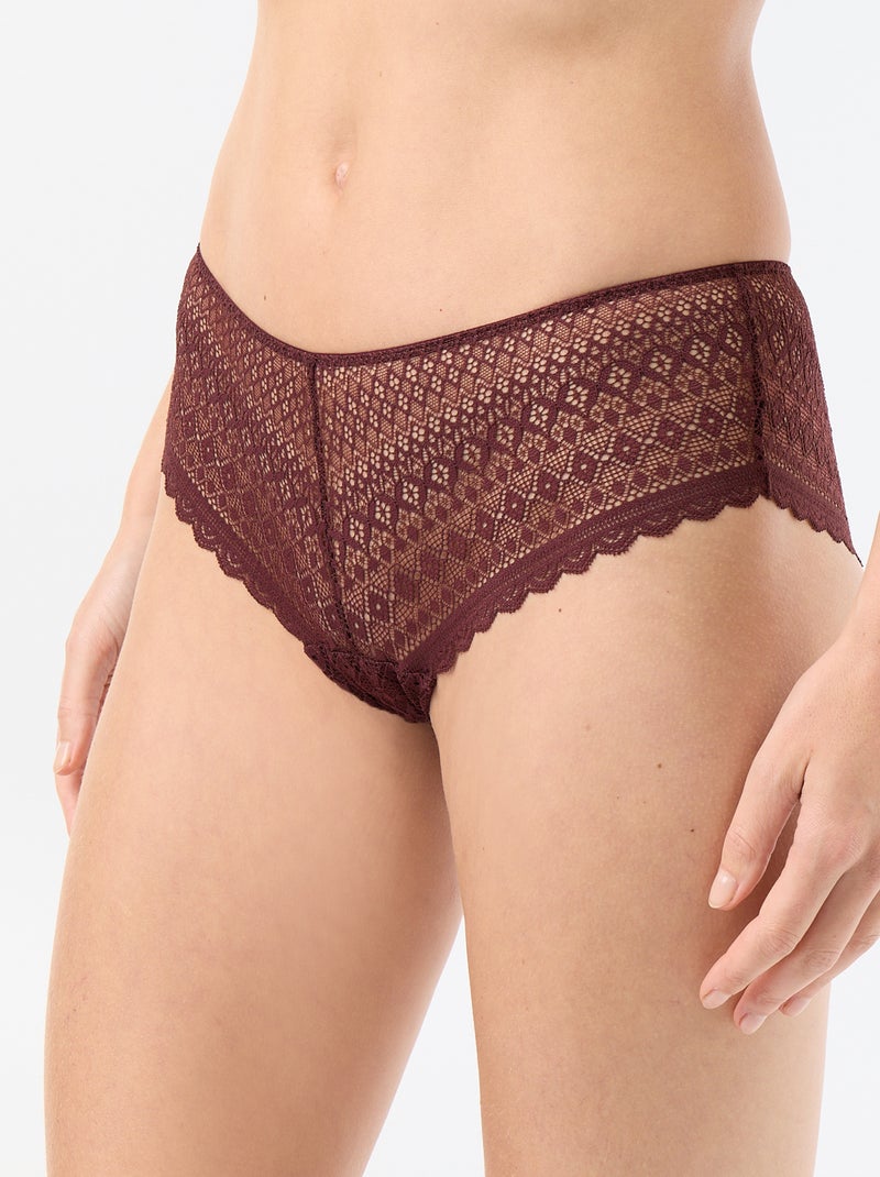 Shorty in pizzo Marrone - Kiabi