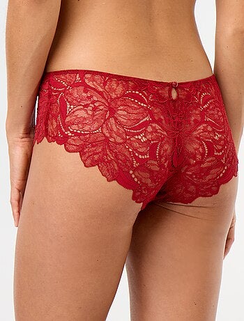 Shorty in pizzo paillettato