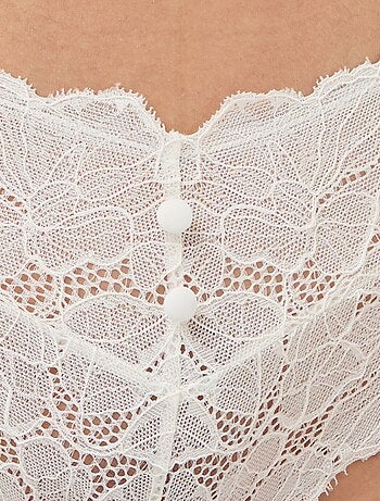 Shorty in pizzo satinato