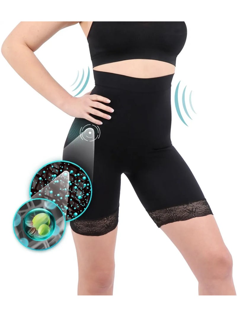 Shorty in pizzo snellente Pancia piatta Nero Nero - Kiabi