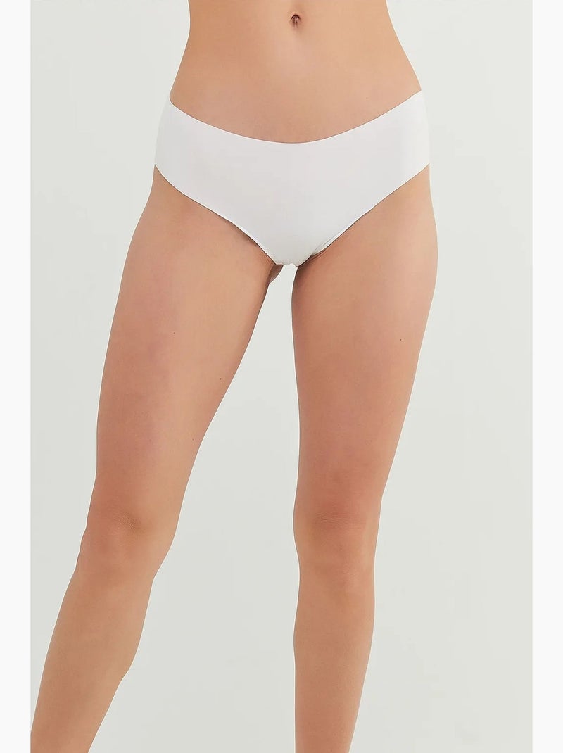 Shorty invisibile in cotone penti Bianco - Kiabi