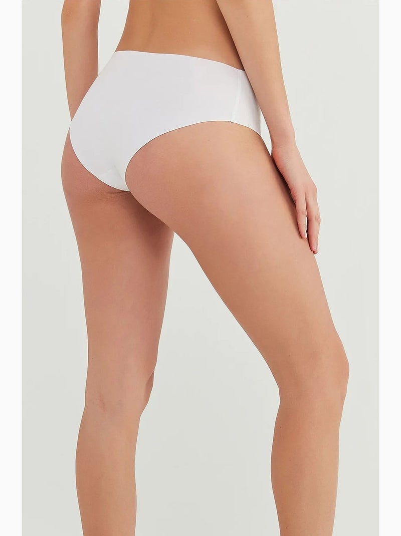 Shorty invisibile in cotone penti Bianco - Kiabi