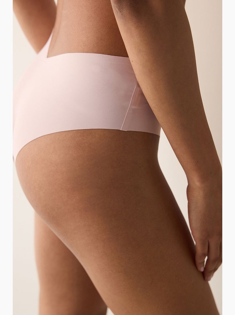 Shorty invisibile in pizzo taglio laser a v penti Rosa confetto - Kiabi