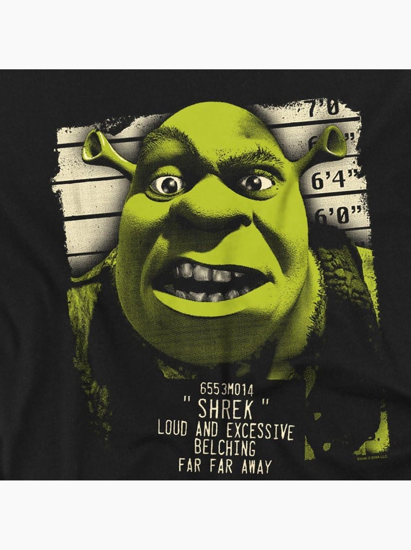 Shrek Ogre Maglietta Foto Segnaletica Uomo Nero - Kiabi