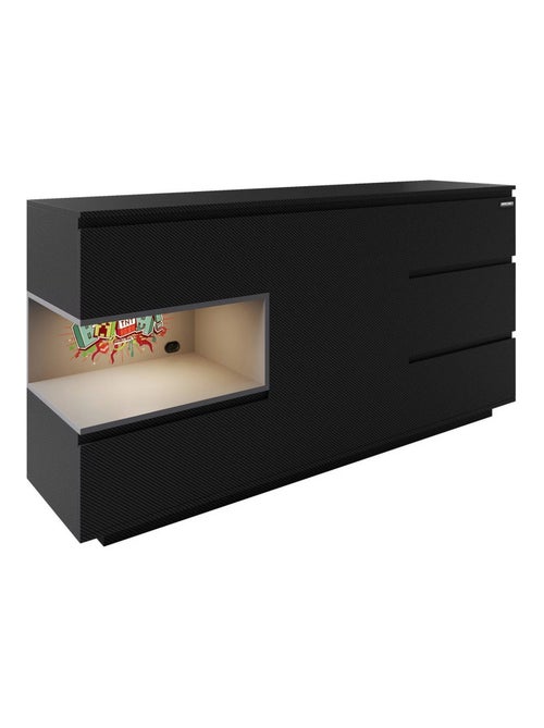 Sideboard con 5 cassetti e vano aperto con LED "Roba" – Minecraft - Kiabi