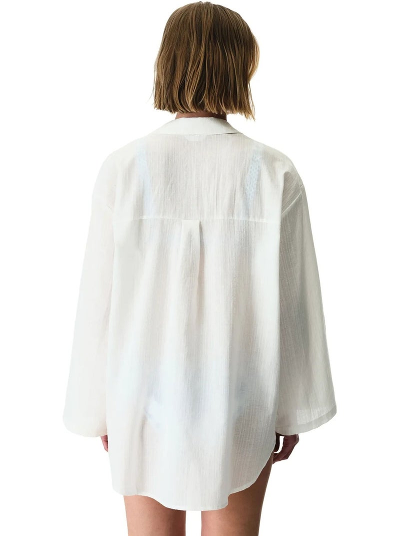 Sienna camicia a maniche lunghe penti Bianco - Kiabi
