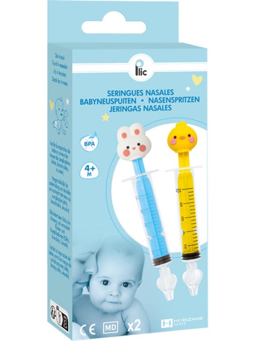 Siringhe riutilizzabili per lavaggio nasale bebé in silicone - Kiabi