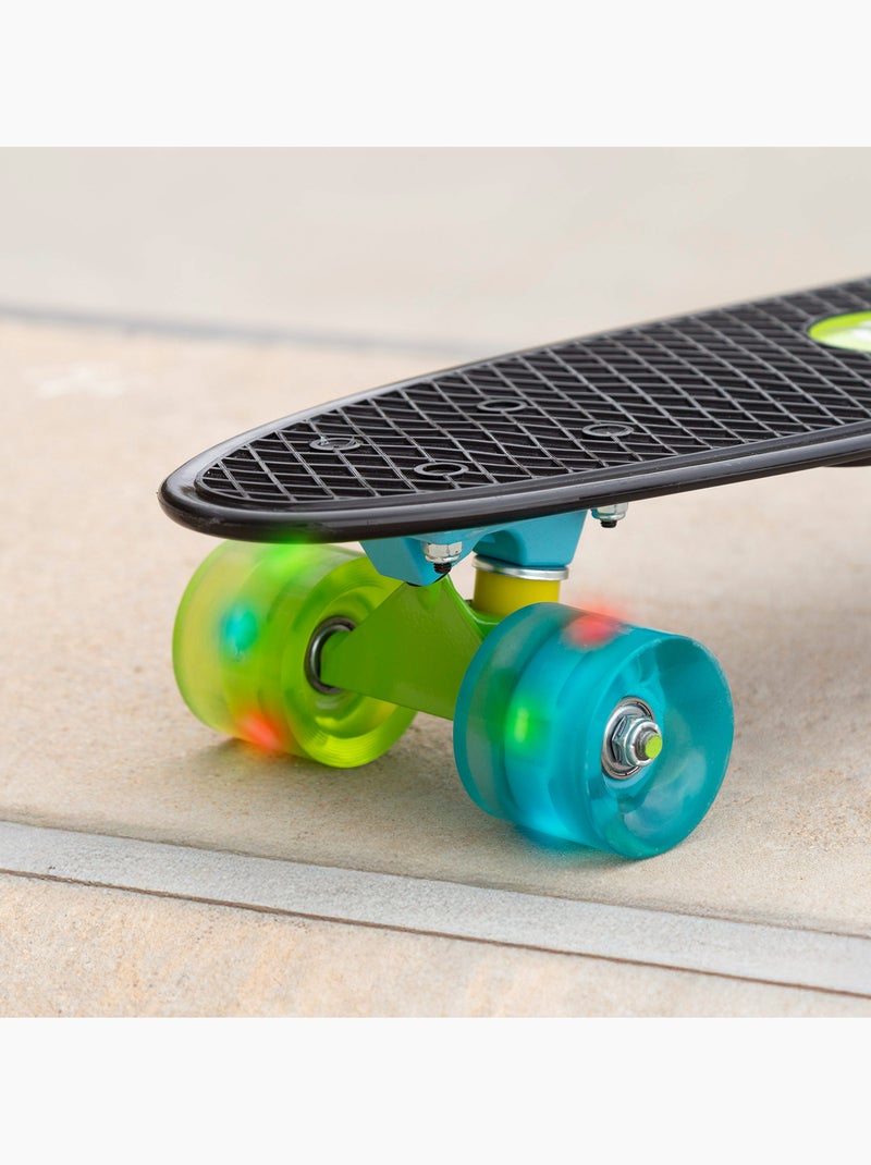 Skateboard a 4 ruote con luci evo Nero - Kiabi