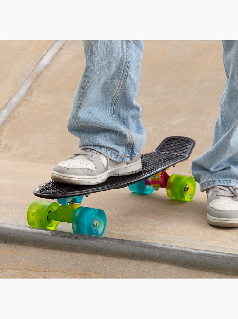 Skateboard a 4 ruote con luci evo Nero - Kiabi