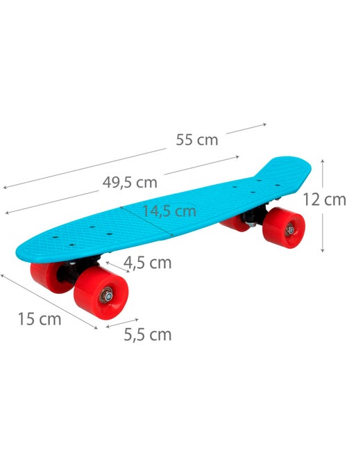 Skateboard con ruote in pvc, 55 cm - blu - Kiabi Skateboard con ruote in pvc, 55 cm - blu - Kiabi