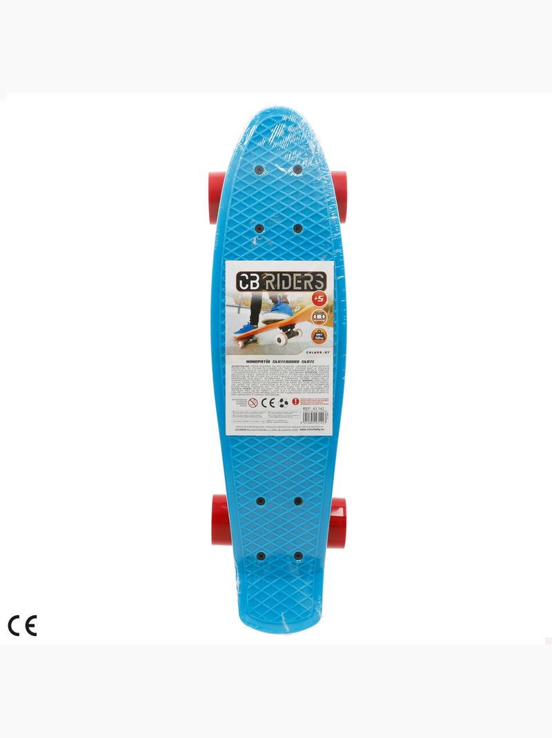 Skateboard con ruote in pvc, 55 cm - blu N/D - Kiabi