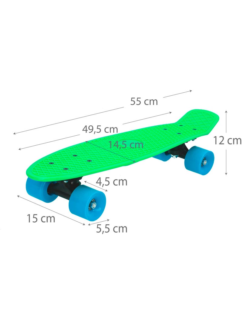Skateboard con ruote in pvc, 55 cm - verde N/D - Kiabi