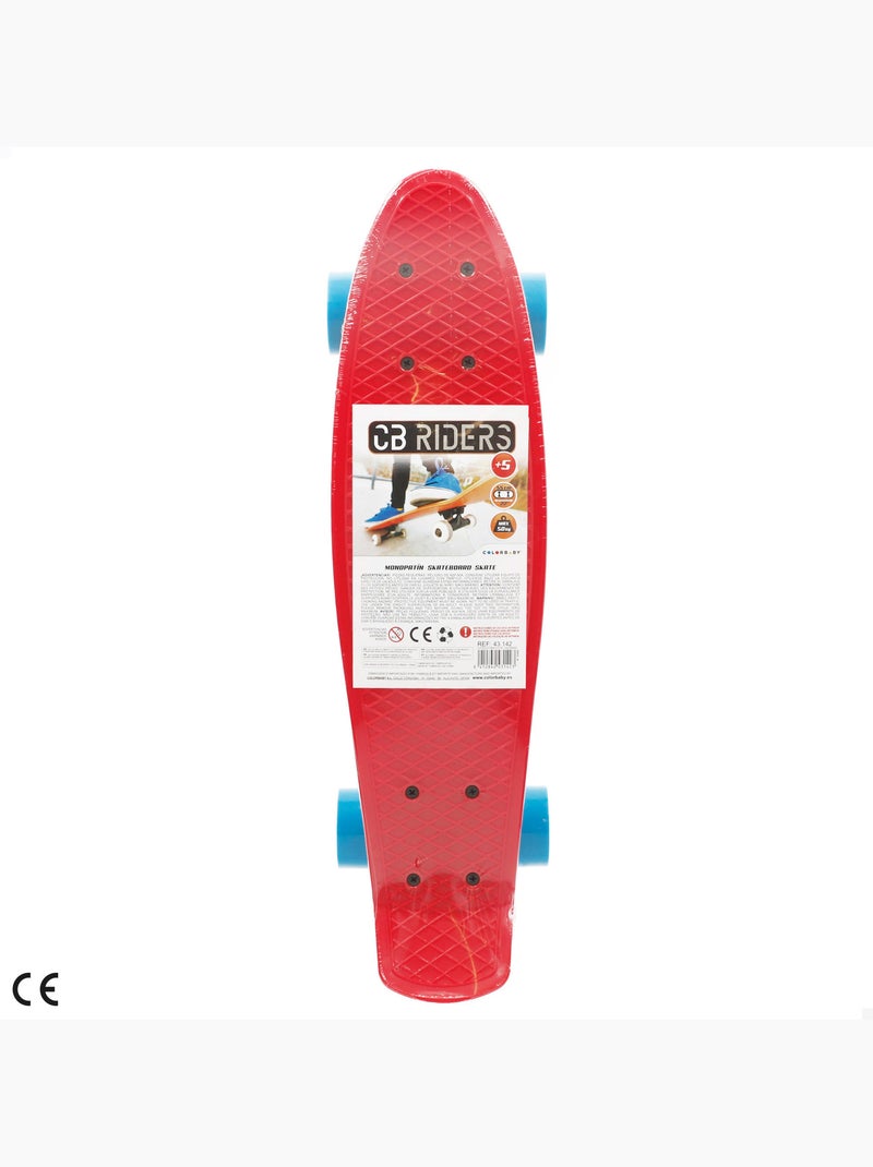 Skateboard con ruote in pvc da 55 cm - rosso N/D - Kiabi