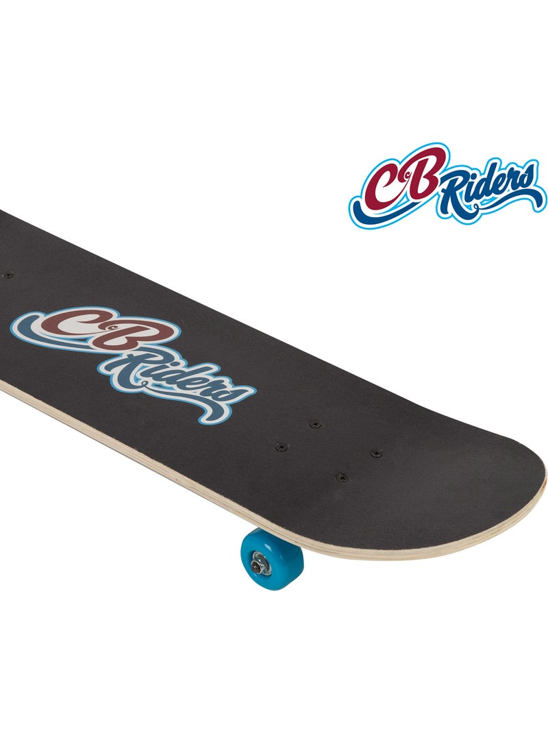 Skateboard in legno retrò anni '80 con asse in alluminio 79x20 cm cb riders N/D - Kiabi