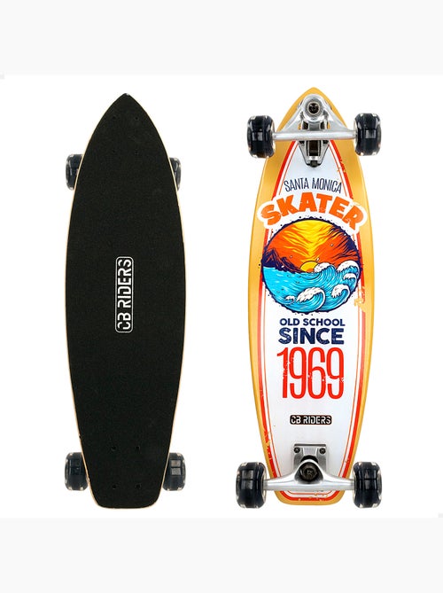 Skateboard per bambini cb riders a 4 ruote nero, 74 cm - Kiabi Skateboard per bambini cb riders a 4 ruote nero, 74 cm - Kiabi