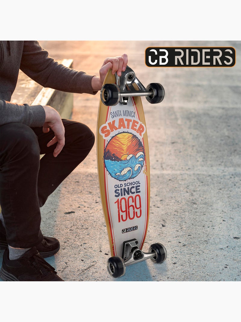 Skateboard per bambini cb riders a 4 ruote nero, 74 cm N/D - Kiabi