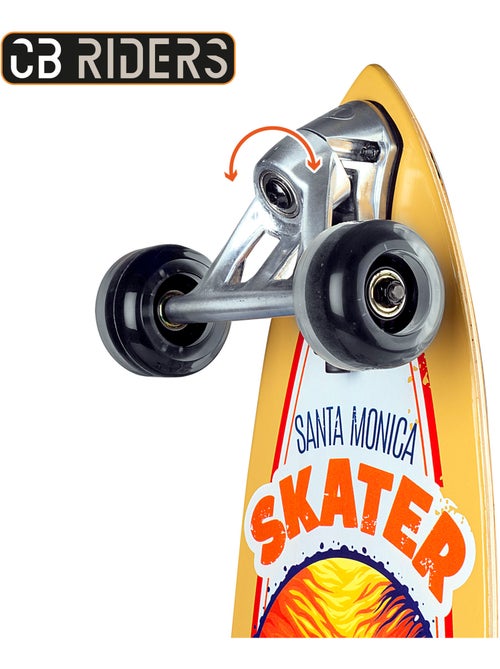 Skateboard per bambini cb riders a 4 ruote nero, 74 cm - Kiabi Skateboard per bambini cb riders a 4 ruote nero, 74 cm - Kiabi