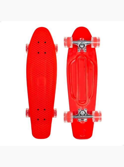 Skateboard per bambini cb riders a 4 ruote rosso, 68 cm - Kiabi