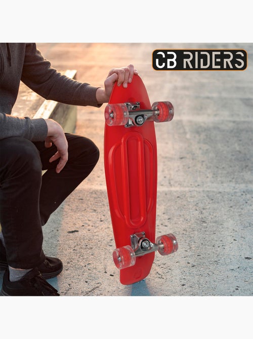 Skateboard per bambini cb riders a 4 ruote rosso, 68 cm - Kiabi
